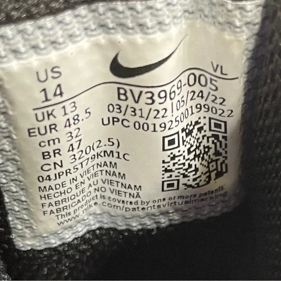 Nike Force Savage Pro 2 Football Cleats Size 14 BV3969-005 Black Old Royal